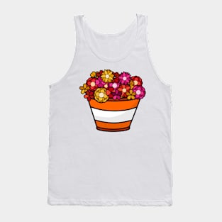 Orange Plant Pot Tank Top